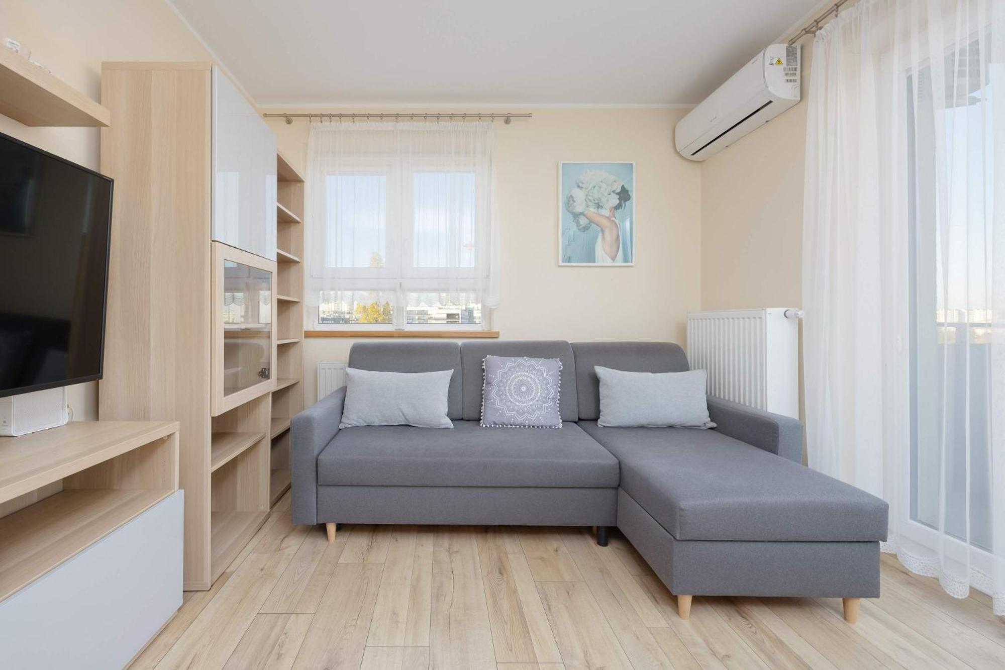 Apartment Sloneczny Z Pieknym Widokiem Klimatyzacja Renters Warschau